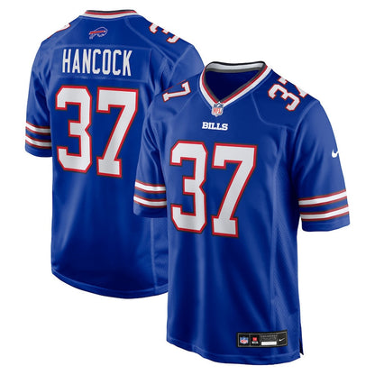 Jordan Hancock 37 Buffalo Bills Team Game Men Jersey - Royal