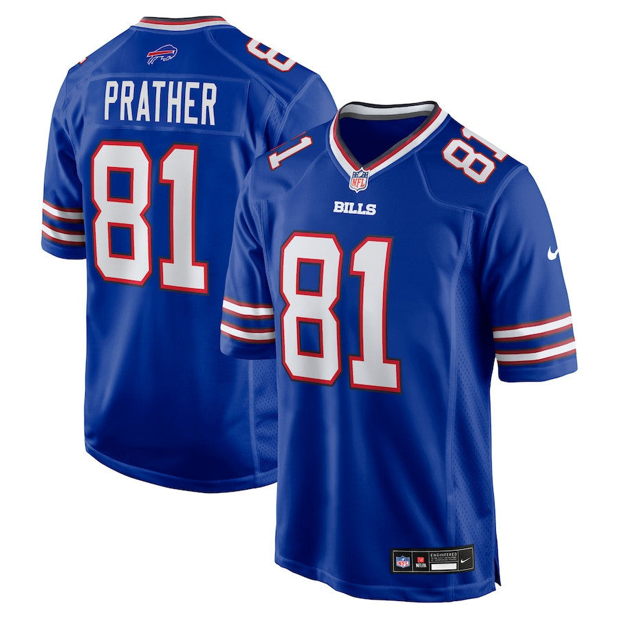 Kaden Prather 81 Buffalo Bills Team Game Men Jersey - Royal