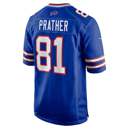 Kaden Prather 81 Buffalo Bills Team Game Men Jersey - Royal