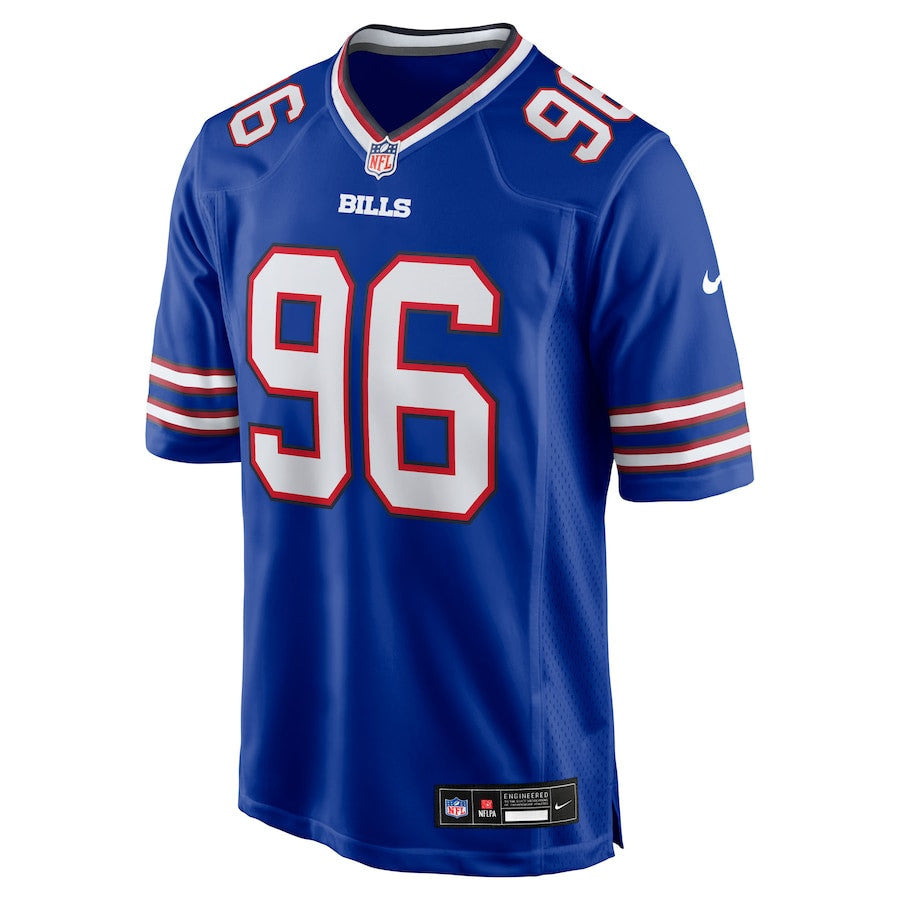 Deone Walker 96 Buffalo Bills Team Game Men Jersey - Royal