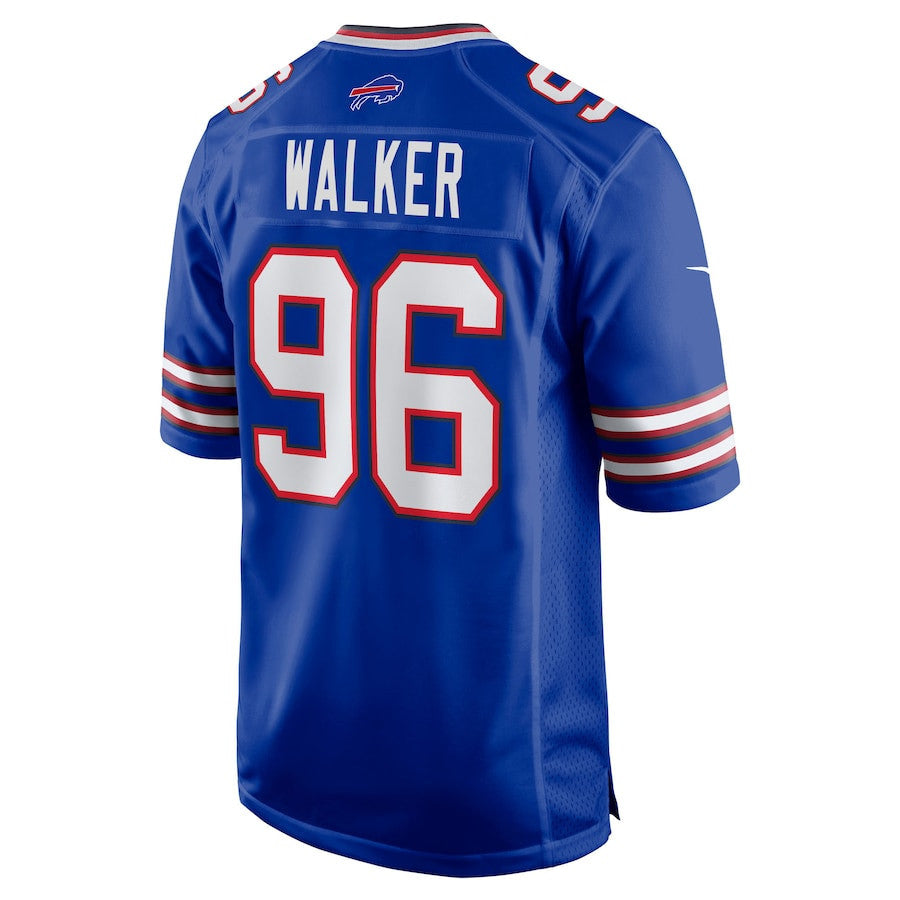 Deone Walker 96 Buffalo Bills Team Game Men Jersey - Royal