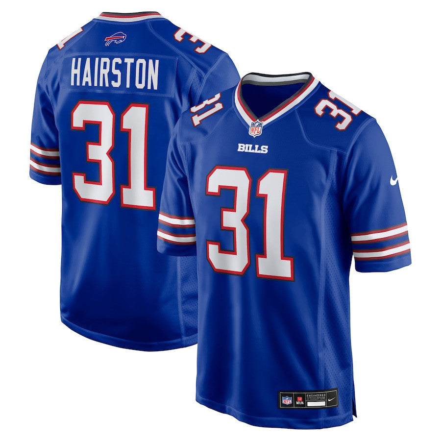 Maxwell Hairston 31 Buffalo Bills Team Game Men Jersey - Royal