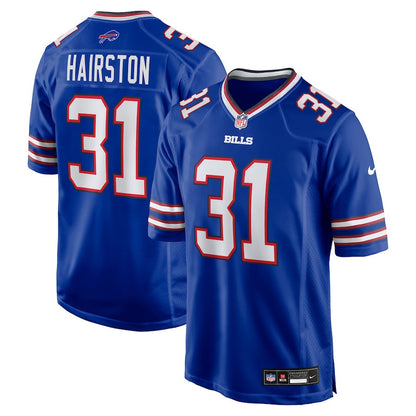 Maxwell Hairston 31 Buffalo Bills Team Game Men Jersey - Royal