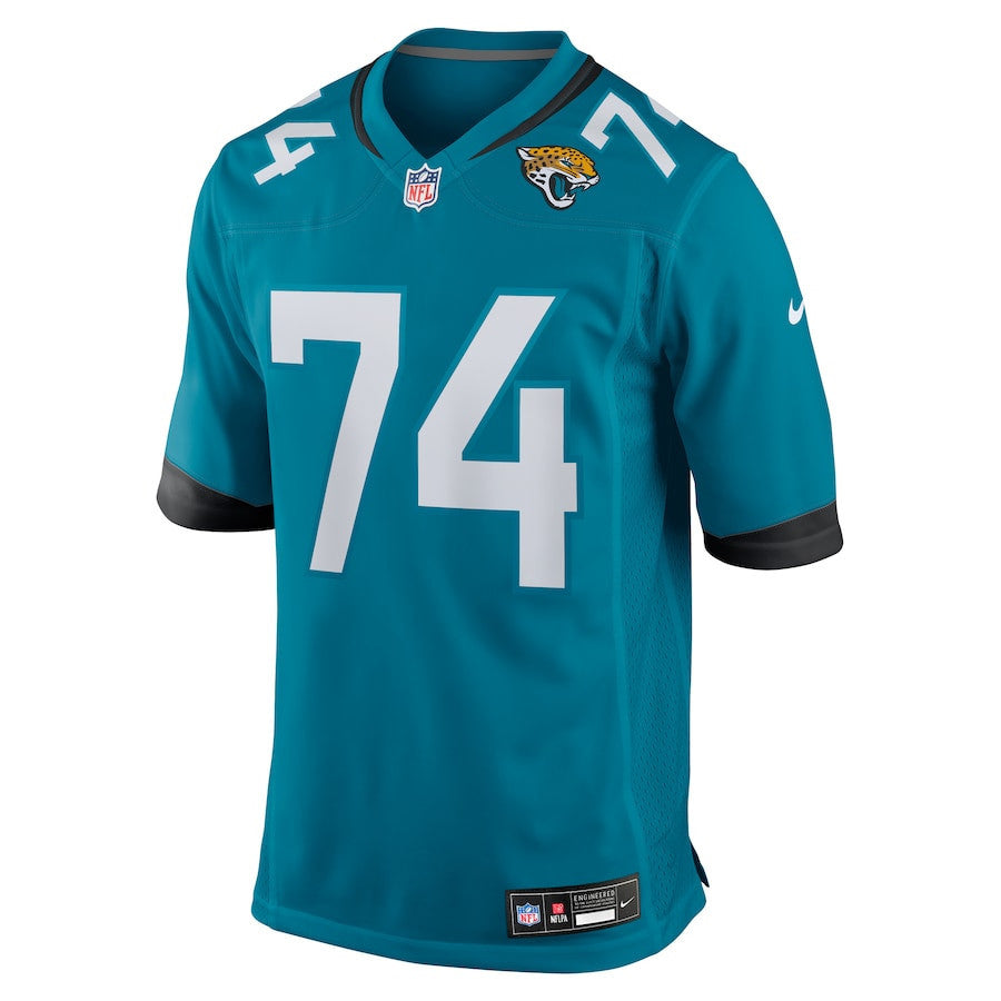 Fred Johnson 74 Jacksonville Jaguars Team Game Men Jersey - Teal