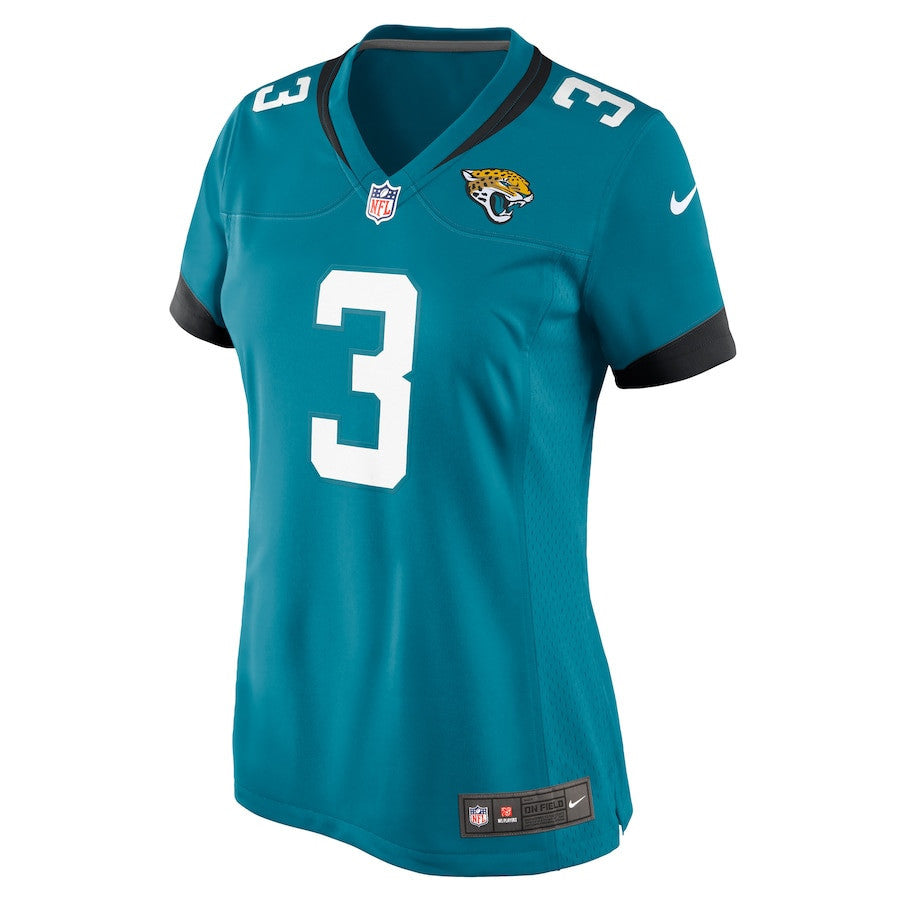 Tyson Campbell 3 Jacksonville Jaguars Women's Team Game Jersey - Teal