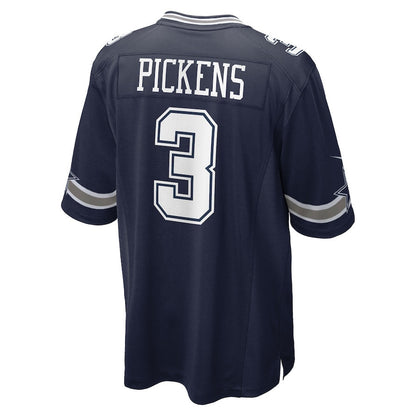 George Pickens 3 Dallas Cowboys Game Men Jersey - Navy