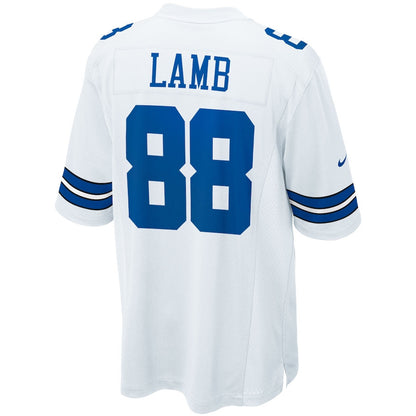 CeeDee Lamb 88 Dallas Cowboys Game Men Jersey - White