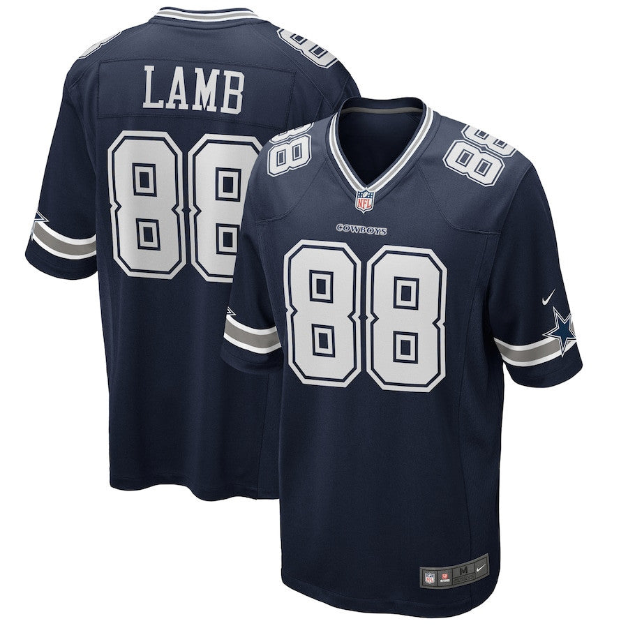 CeeDee Lamb 88 Dallas Cowboys Game Men Jersey - Navy