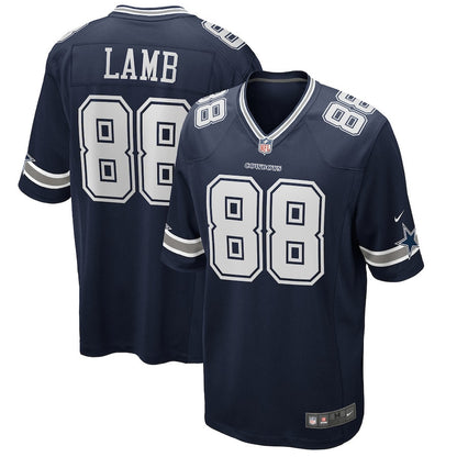 CeeDee Lamb 88 Dallas Cowboys Game Men Jersey - Navy