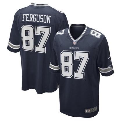 Jake Ferguson 87 Dallas Cowboys Team Game Men Jersey - Navy