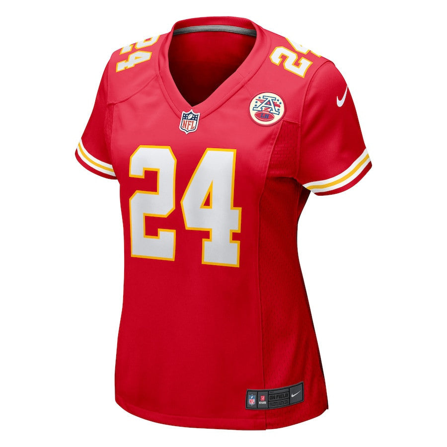 Skyy Moore 24 Kansas City Chiefs Women's Game Player Jersey - Red