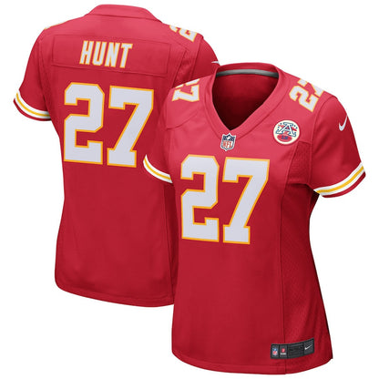 Kareem Hunt 27 Kansas City Chiefs Women's Game Player Jersey - Red