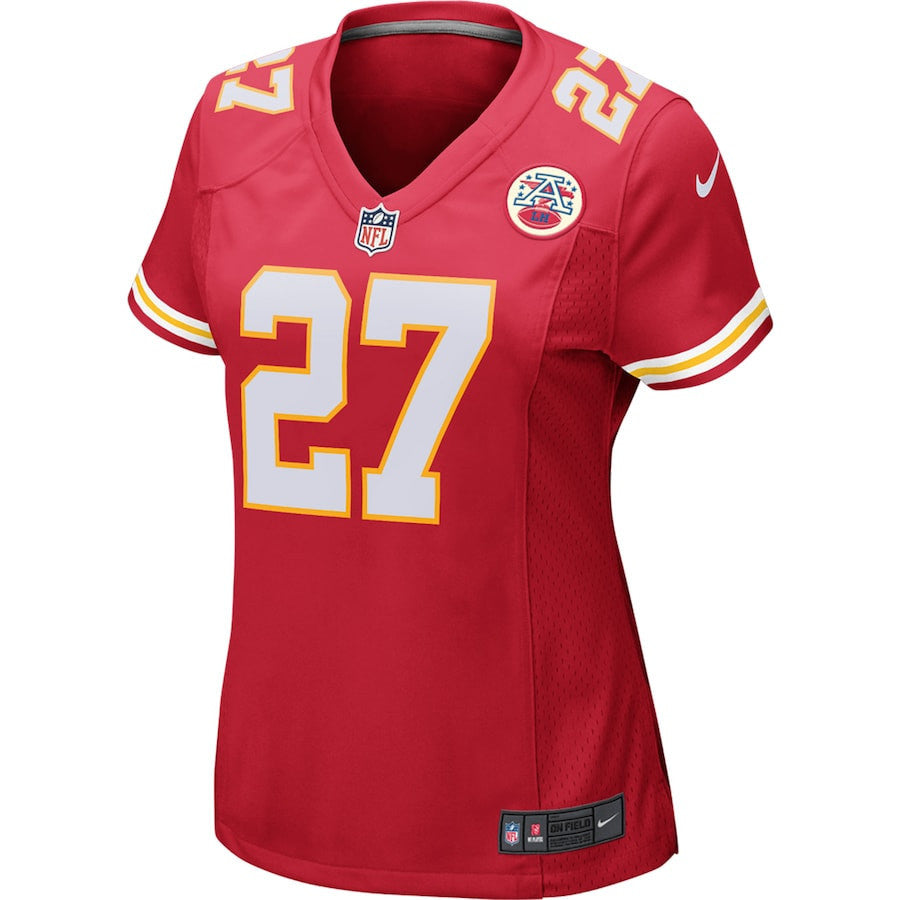 Kareem Hunt 27 Kansas City Chiefs Women's Game Player Jersey - Red
