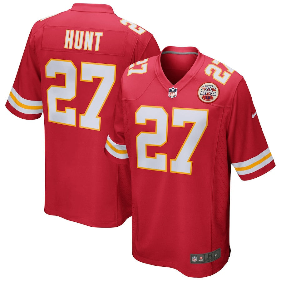 Kareem Hunt 27 Kansas City Chiefs Game Men Jersey - Red