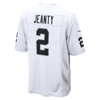 Ashton Jeanty 2 Las Vegas Raiders Game Men Jersey - White