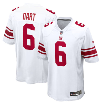Jaxson Dart 6 New York Giants Game Men Jersey - White