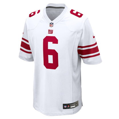 Jaxson Dart 6 New York Giants Game Men Jersey - White