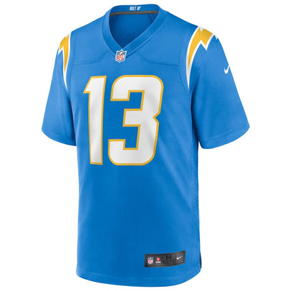 Keenan Allen 13 Los Angeles Chargers Game Player Men Jersey - Powder Blue