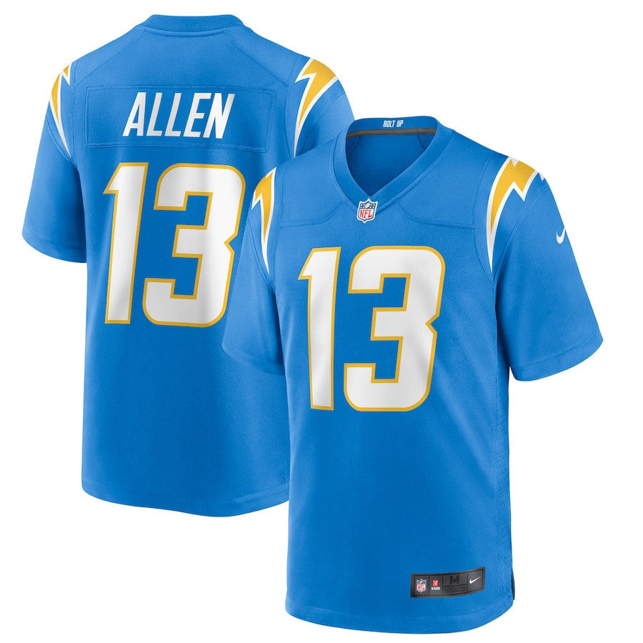 Keenan Allen 13 Los Angeles Chargers Game Player Men Jersey - Powder Blue