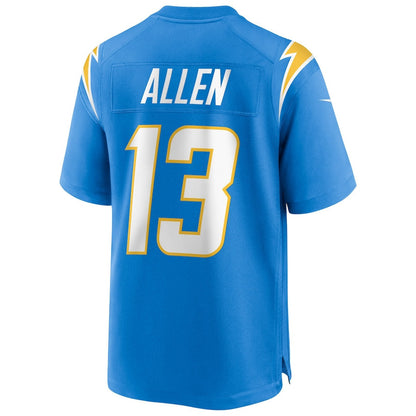 Keenan Allen 13 Los Angeles Chargers Game Player Men Jersey - Powder Blue