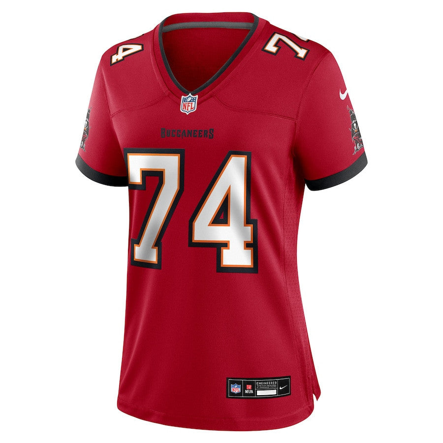 Tyler McLellan 74 Tampa Bay Buccaneers Women's Team Game Jersey - Red