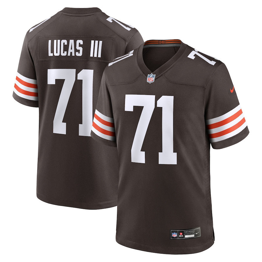 Cornelius Lucas 71 Cleveland Browns Team Game Men Jersey - Brown