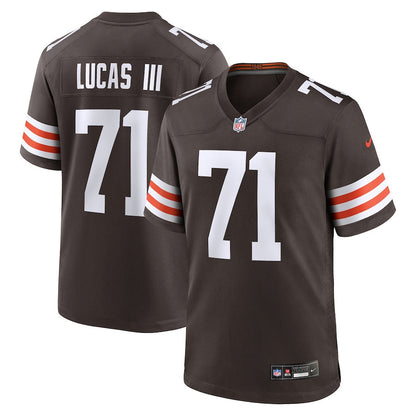 Cornelius Lucas 71 Cleveland Browns Team Game Men Jersey - Brown
