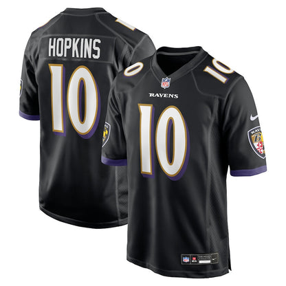 DeAndre Hopkins 10 Baltimore Ravens Alternate Game Men Jersey - Black