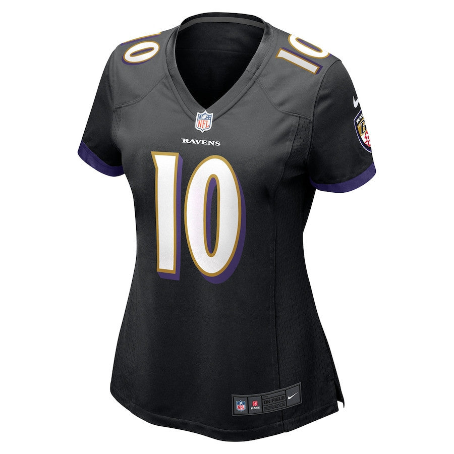 DeAndre Hopkins 10 Baltimore Ravens Women's Alternate Game Jersey - Black