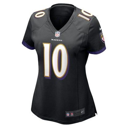 DeAndre Hopkins 10 Baltimore Ravens Women's Alternate Game Jersey - Black