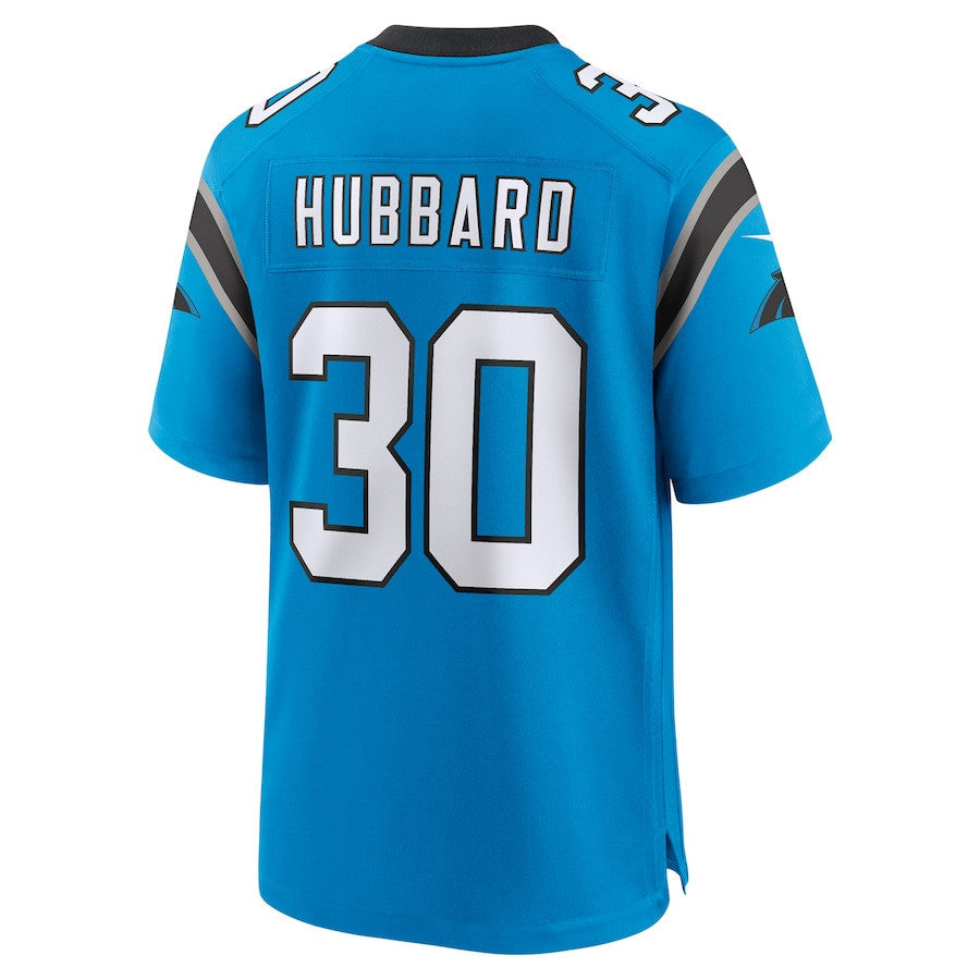 Chuba Hubbard 30 Carolina Panthers Alternate Game Men Jersey - Blue