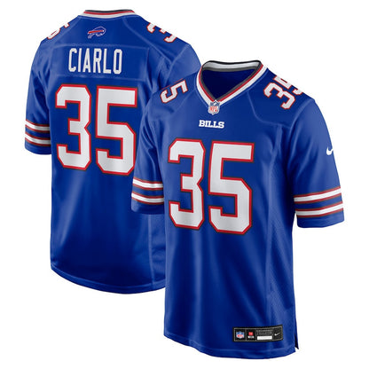 Jimmy Ciarlo 35 Buffalo Bills Team Game Men Jersey - Royal