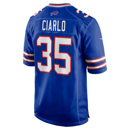 Jimmy Ciarlo 35 Buffalo Bills Team Game Men Jersey - Royal
