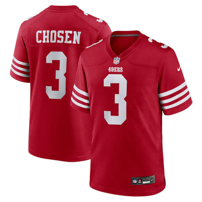 Robbie Chosen 3 San Francisco 49ers Team Game Men Jersey - Scarlet