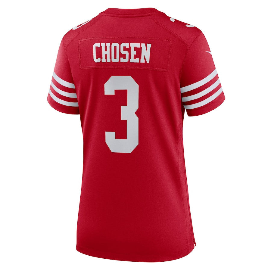 Robbie Chosen 3 San Francisco 49ers Women's Team Game Jersey - Scarlet