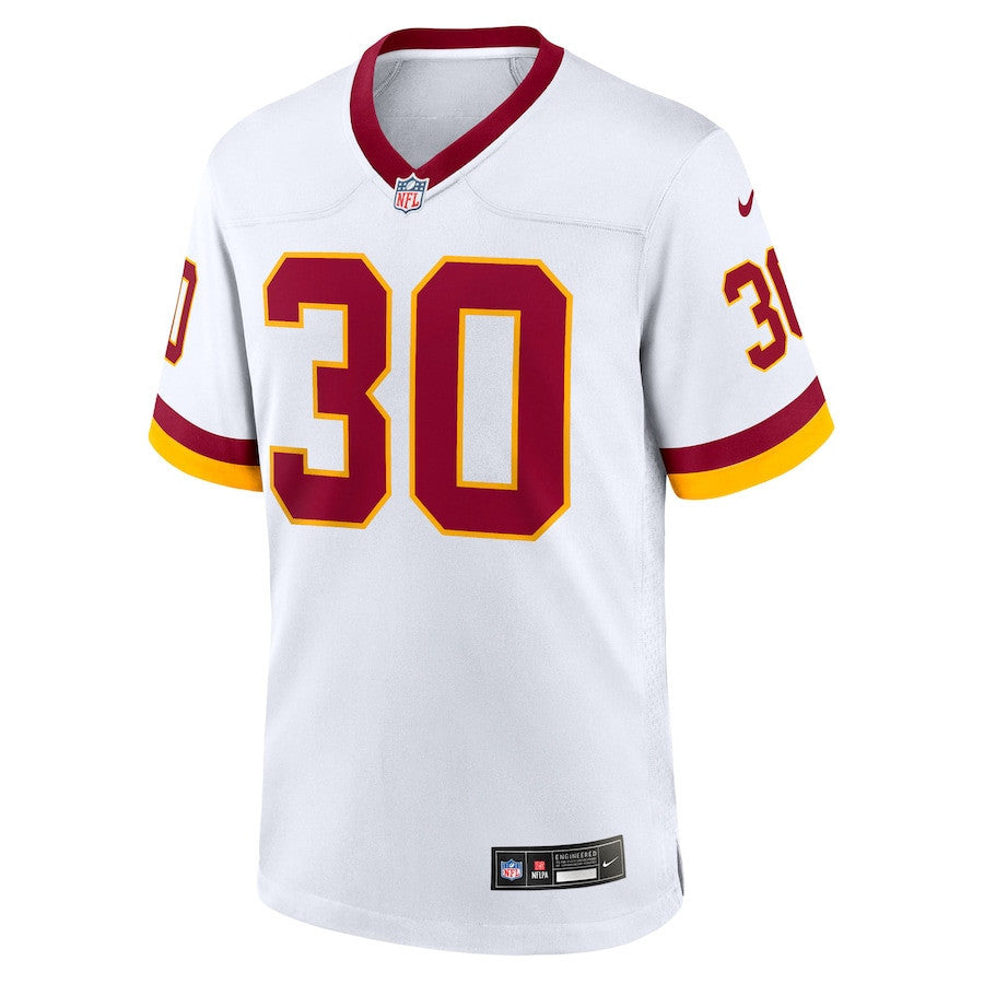 Austin Ekeler 30 Washington Commanders Game Super Bowl Era Men Jersey - White