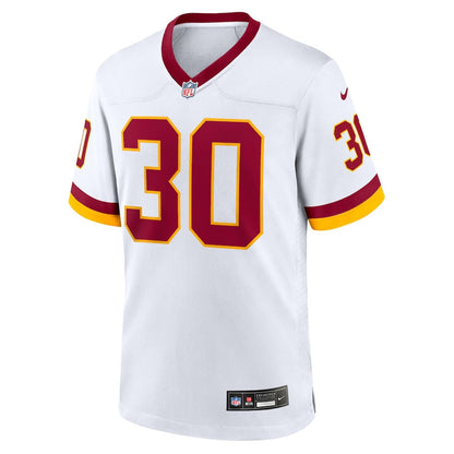 Austin Ekeler 30 Washington Commanders Game Super Bowl Era Men Jersey - White