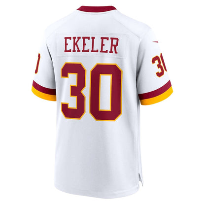 Austin Ekeler 30 Washington Commanders Game Super Bowl Era Men Jersey - White