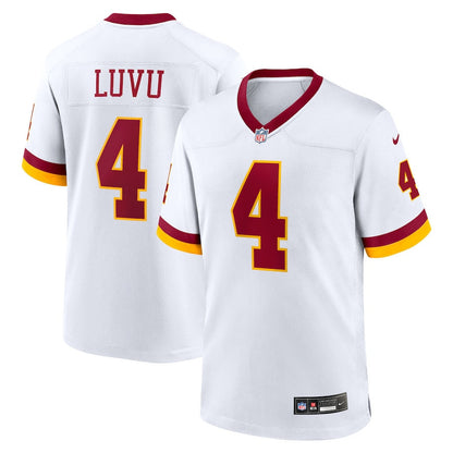 Frankie Luvu 4 Washington Commanders Game Super Bowl Era Men Jersey - White