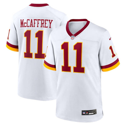 Luke McCaffrey 11 Washington Commanders Game Super Bowl Era Men Jersey - White