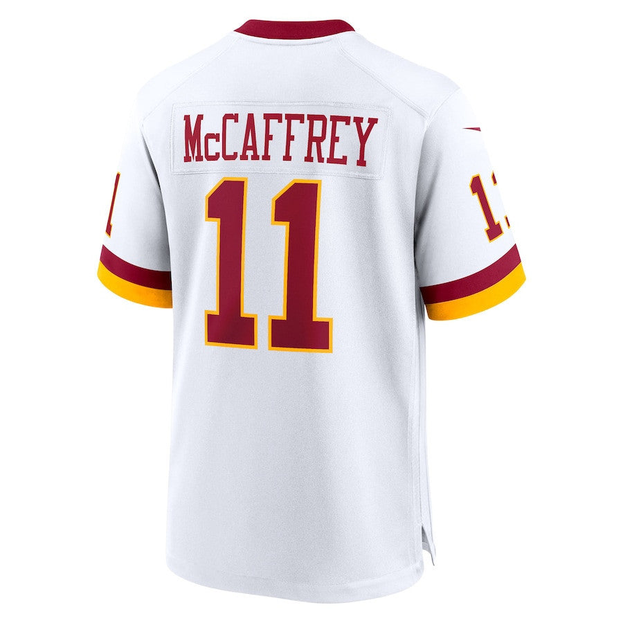 Luke McCaffrey 11 Washington Commanders Game Super Bowl Era Men Jersey - White