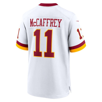 Luke McCaffrey 11 Washington Commanders Game Super Bowl Era Men Jersey - White