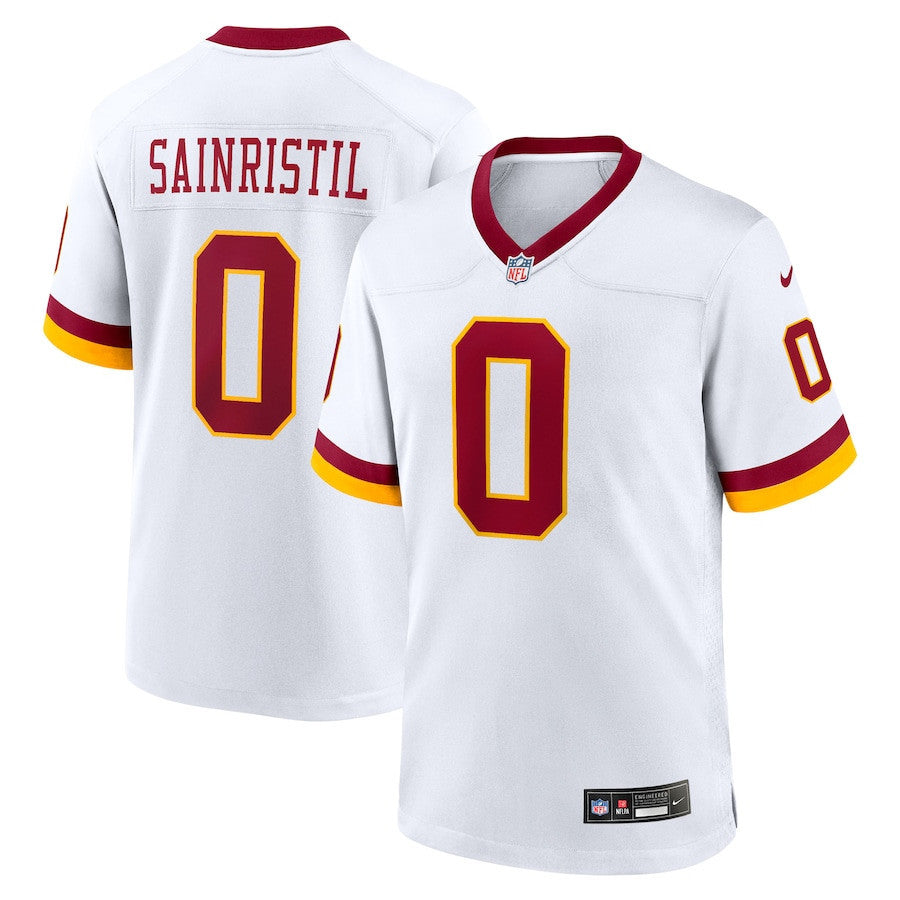 Mike Sainristil 0 Washington Commanders Game Super Bowl Era Men Jersey - White