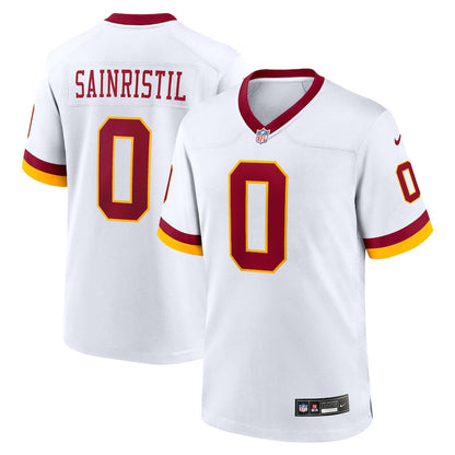 Mike Sainristil 0 Washington Commanders Game Super Bowl Era Men Jersey - White