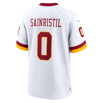 Mike Sainristil 0 Washington Commanders Game Super Bowl Era Men Jersey - White