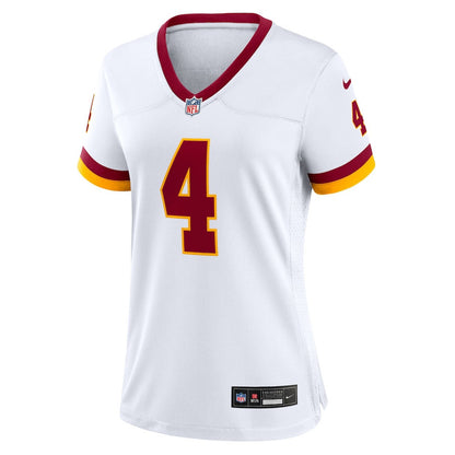 Frankie Luvu 4 Washington Commanders Women's Game Super Bowl Era Jersey - White