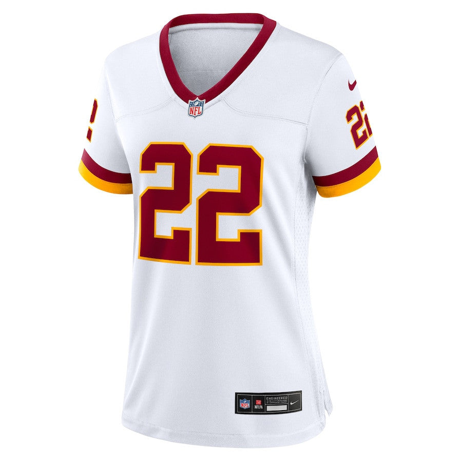 Jacory Croskey-Merritt 22 Washington Commanders Women's Game Super Bowl Era Jersey - White