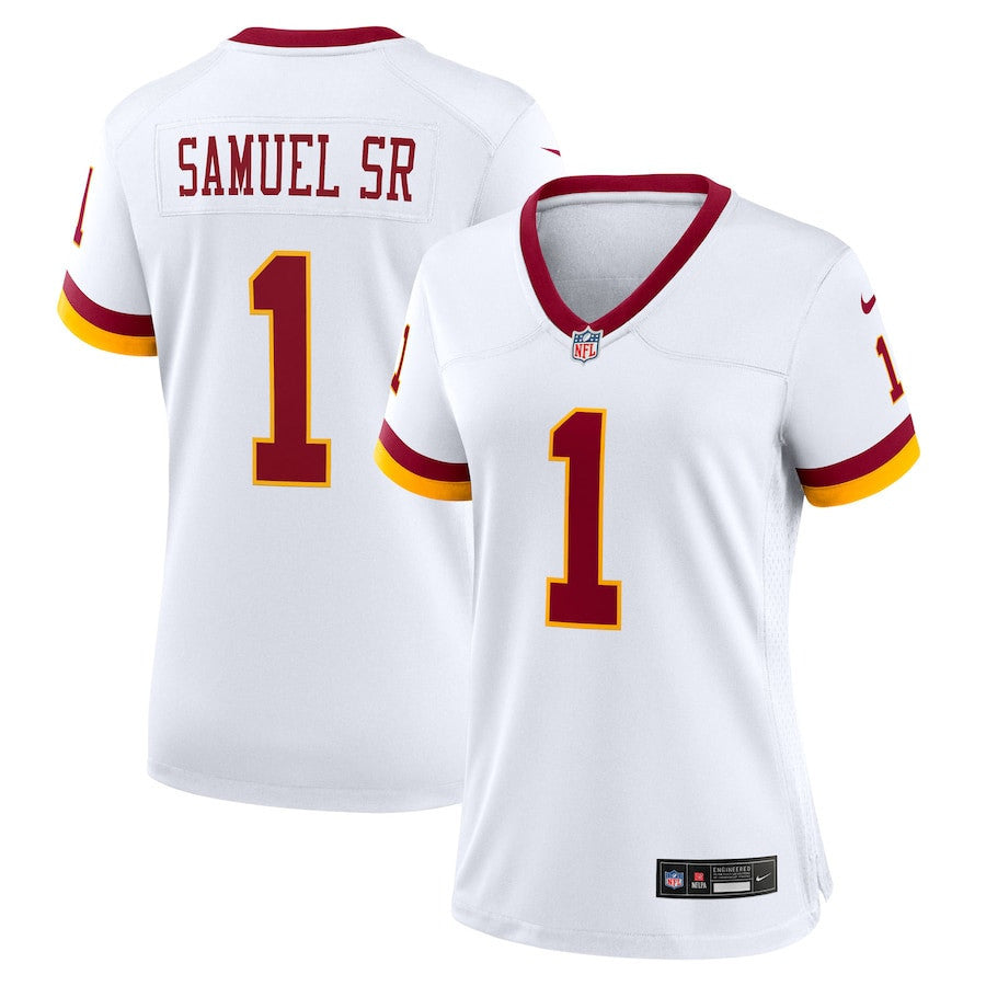 Deebo Samuel Sr 1 Washington Commanders Women's Game Super Bowl Era Jersey - White