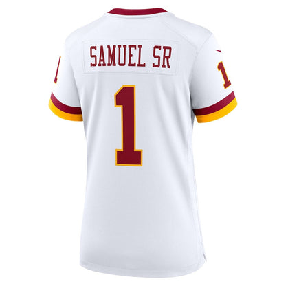 Deebo Samuel Sr 1 Washington Commanders Women's Game Super Bowl Era Jersey - White