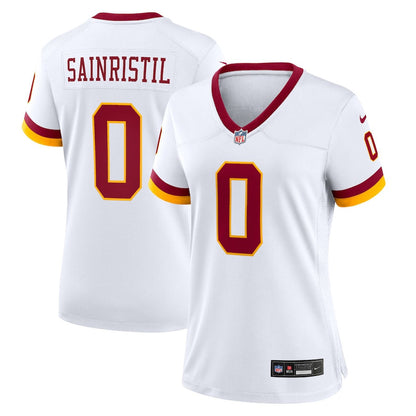 Mike Sainristil 0 Washington Commanders Women's Game Super Bowl Era Jersey - White